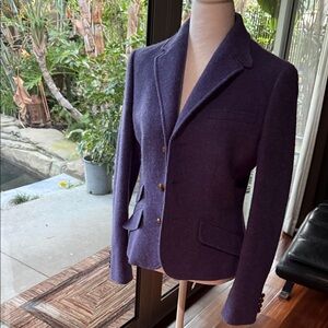 Women's Purple Blazer by Polo Ralph Lauren, would say running as size 8 or sizeM